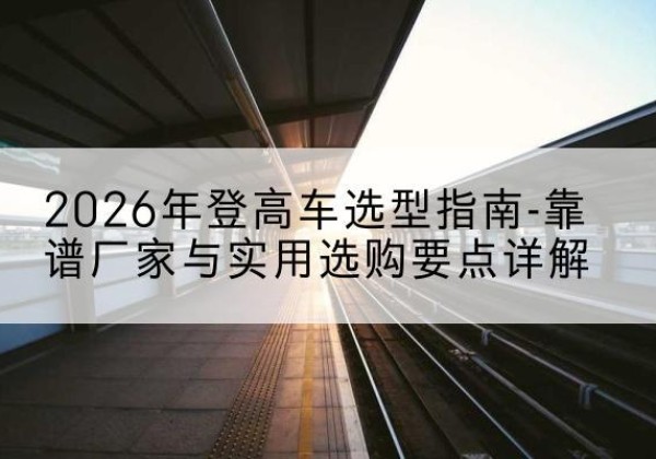 南江登高车厂家推荐-2026年登高车选型指南-靠谱厂家与实用选购要点详解